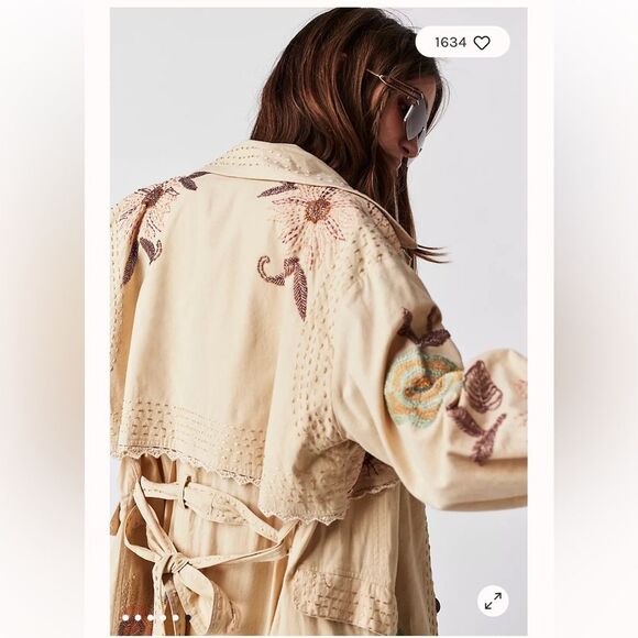 FREE PEOPLE Forget Me Not Trench Coat - Picture 6 of 13